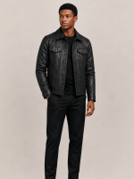 Men's Black Kingston Leather Jacket