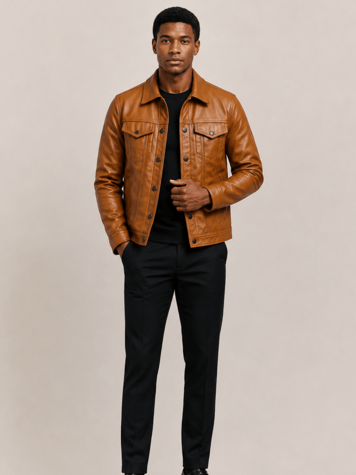 Men's Brown Kingston Leather Jacket