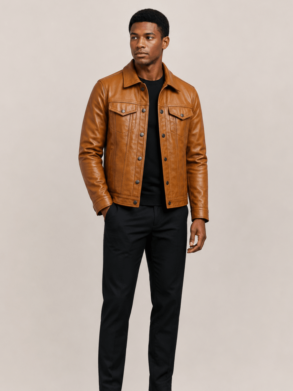 Men's Brown Kingston Leather Jacket