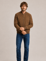 Men's Morten Relaxed Fit Suede Bomber Jacket