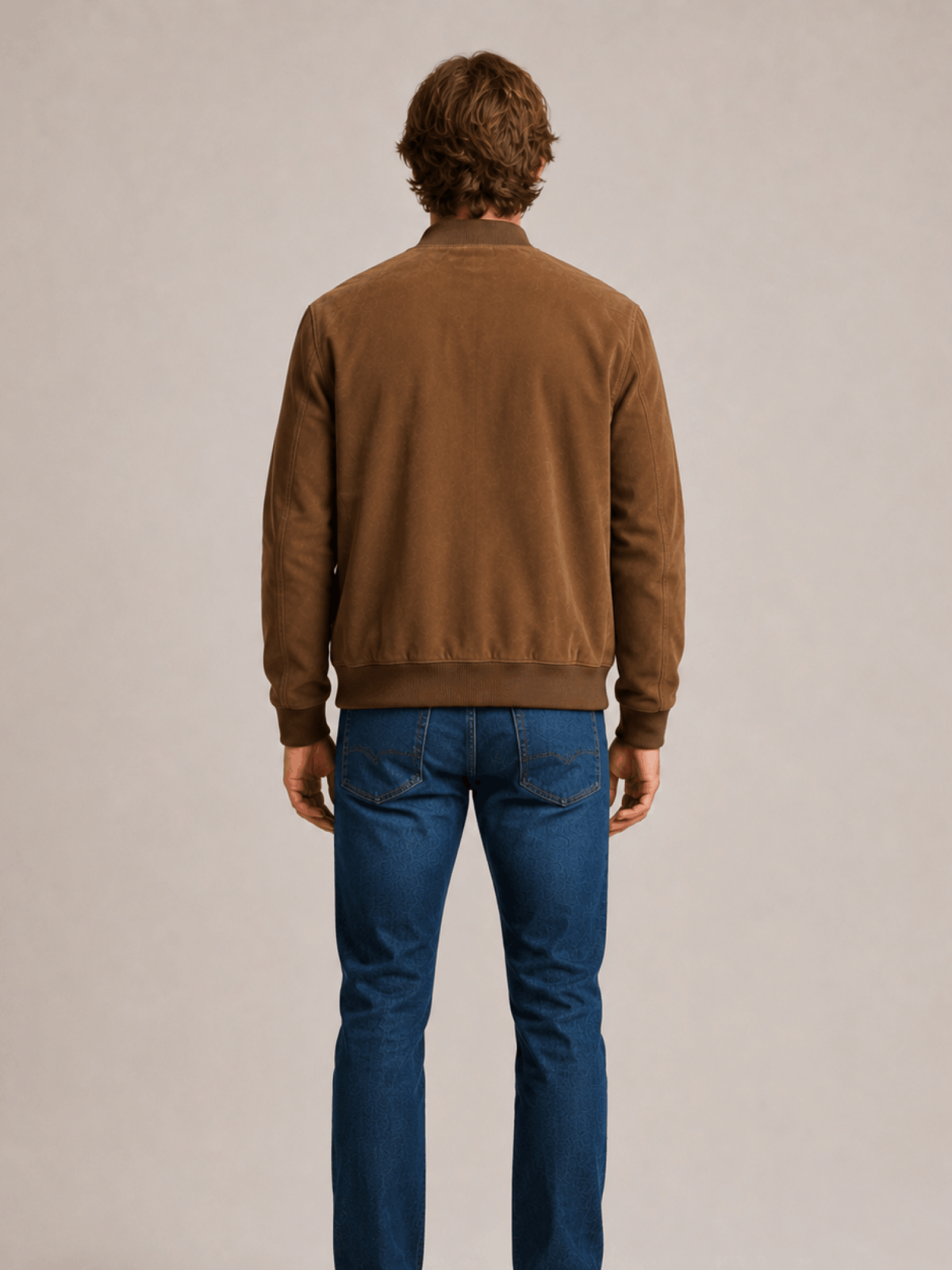 Men's Morten Relaxed Fit Suede Bomber Jacket