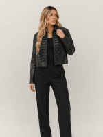 Women's Rummy Cropped Leather Jacket