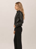 Women's Rummy Cropped Leather Jacket