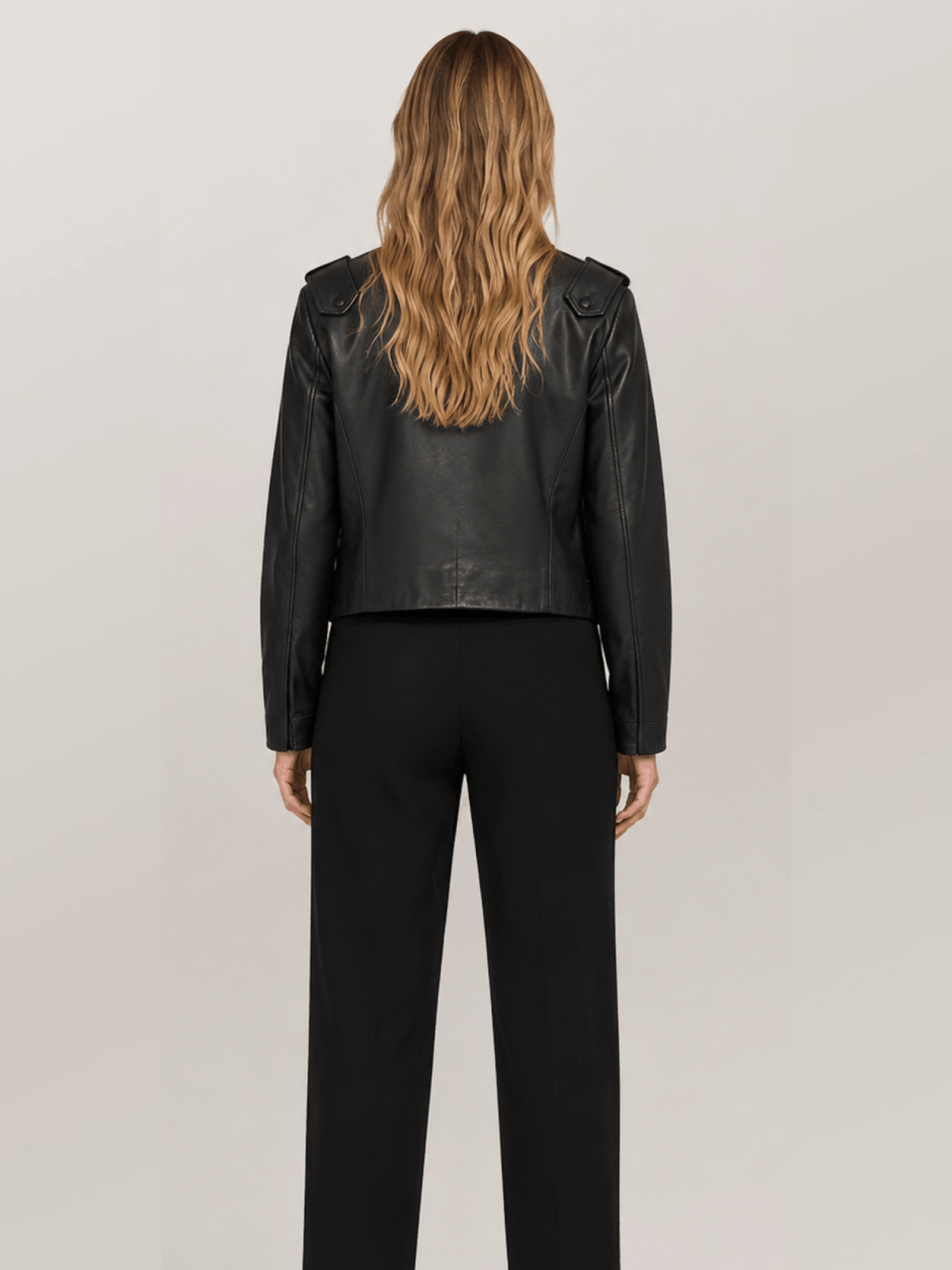 Women's Rummy Cropped Leather Jacket