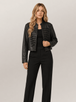 Women's Rummy Cropped Leather Jacket