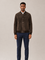 Men's Stafford Leather Bomber Jacket