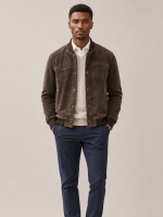 Men's Stafford Leather Bomber Jacket