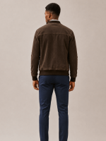 Men's Stafford Leather Bomber Jacket