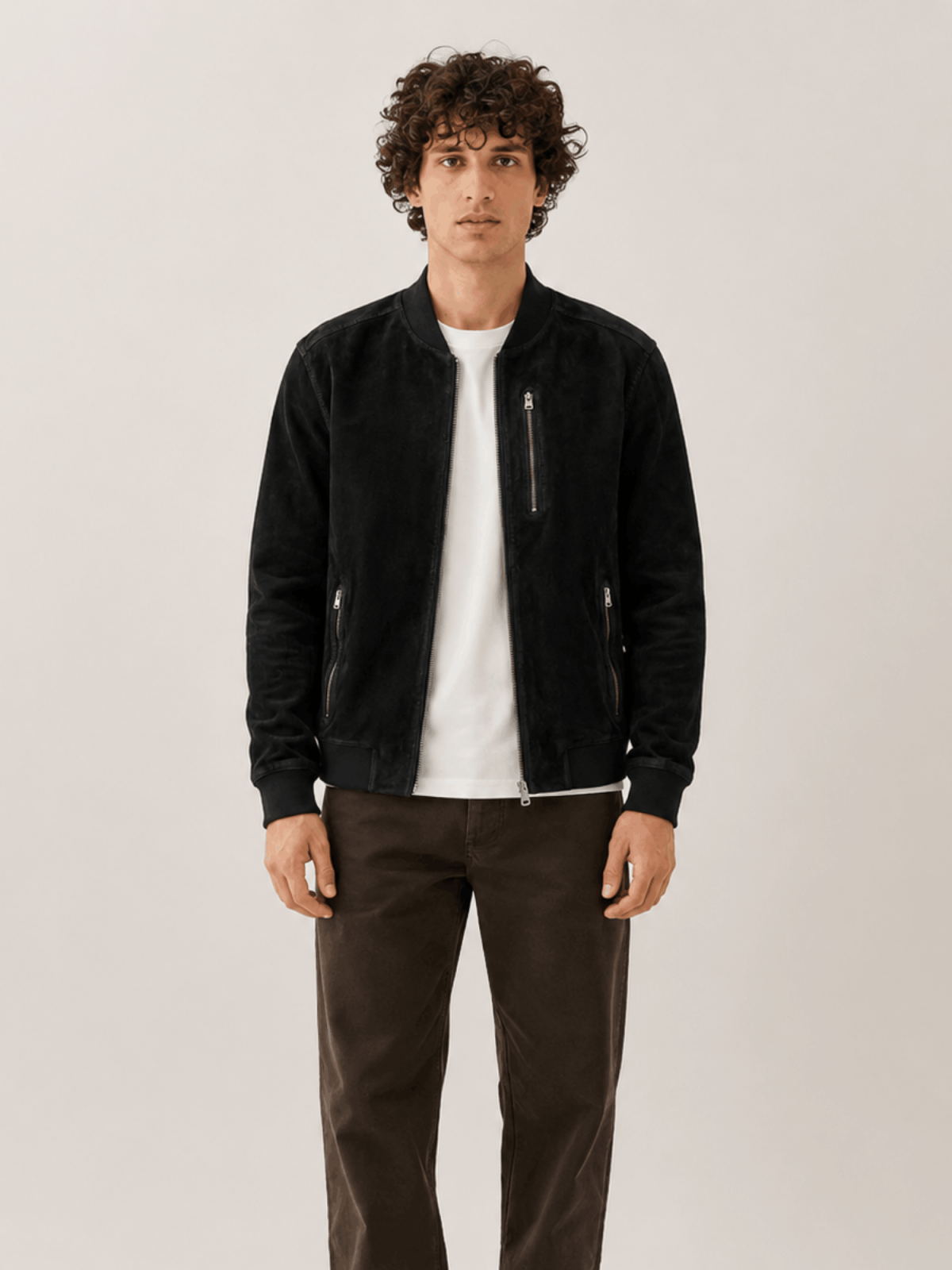 Men's Kemble Suede Bomber Jacket