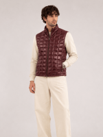 Men's Mahogany Teton Leather Light Down Vest