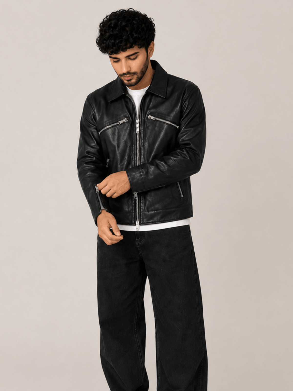 Men's Verdi Fitted Leather Jacket