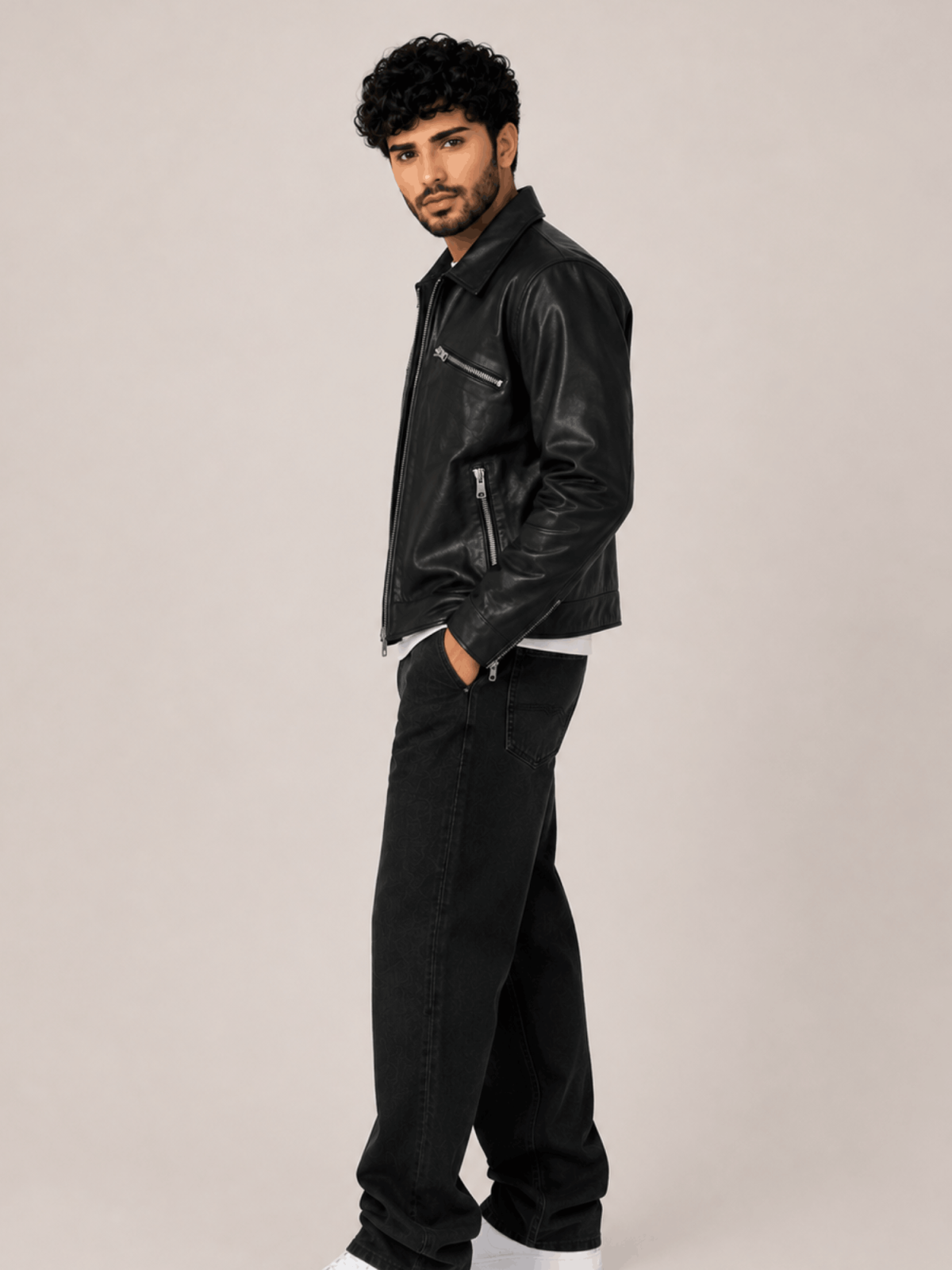 Men's Verdi Fitted Leather Jacket
