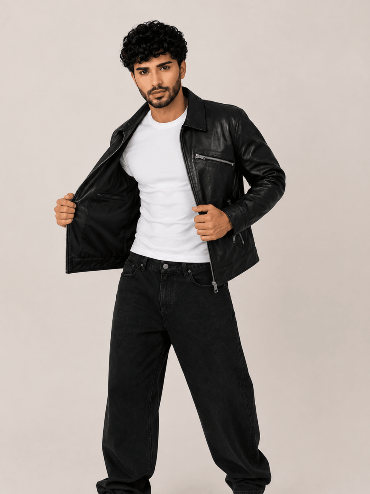 Men's Verdi Fitted Leather Jacket