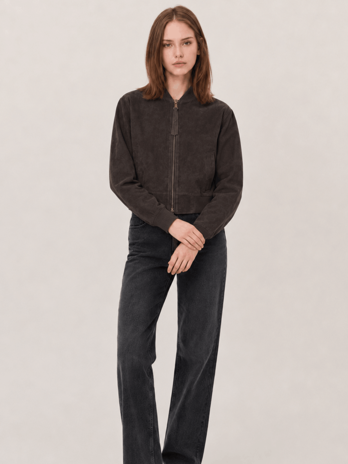 Women's Orten Suede Bomber Jacket