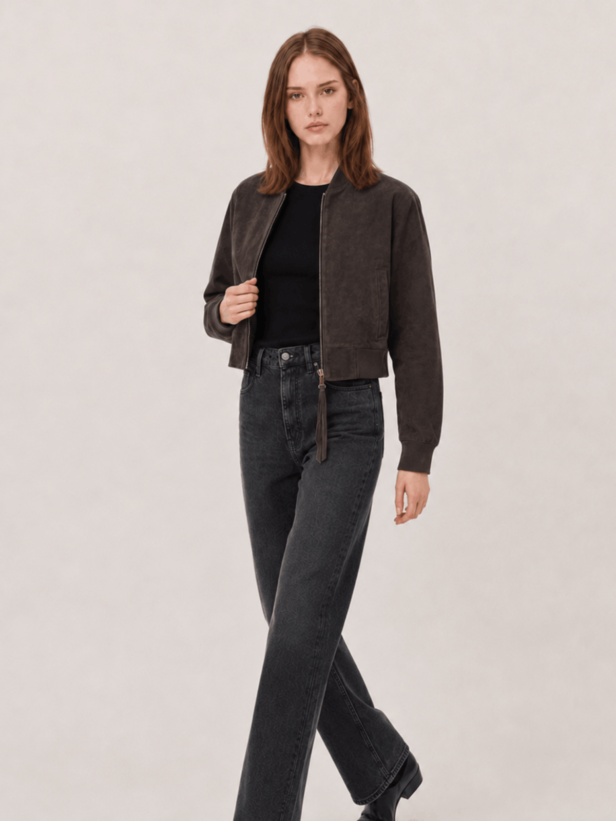 Women's Orten Suede Bomber Jacket