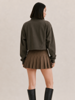 Women's Khaki Brown Ryder Suede Jacket