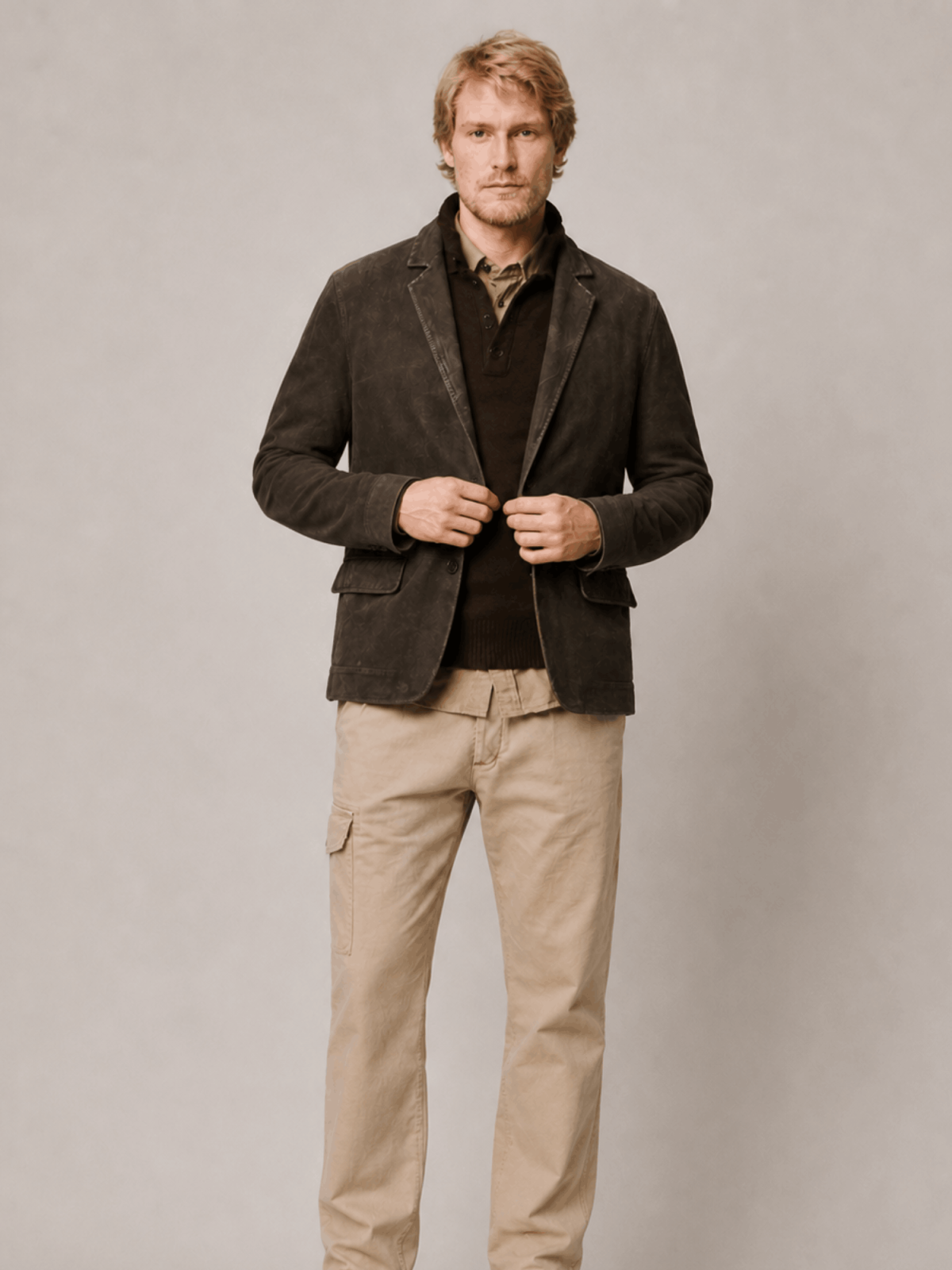 Men's Monet Waxed Suede Blazer