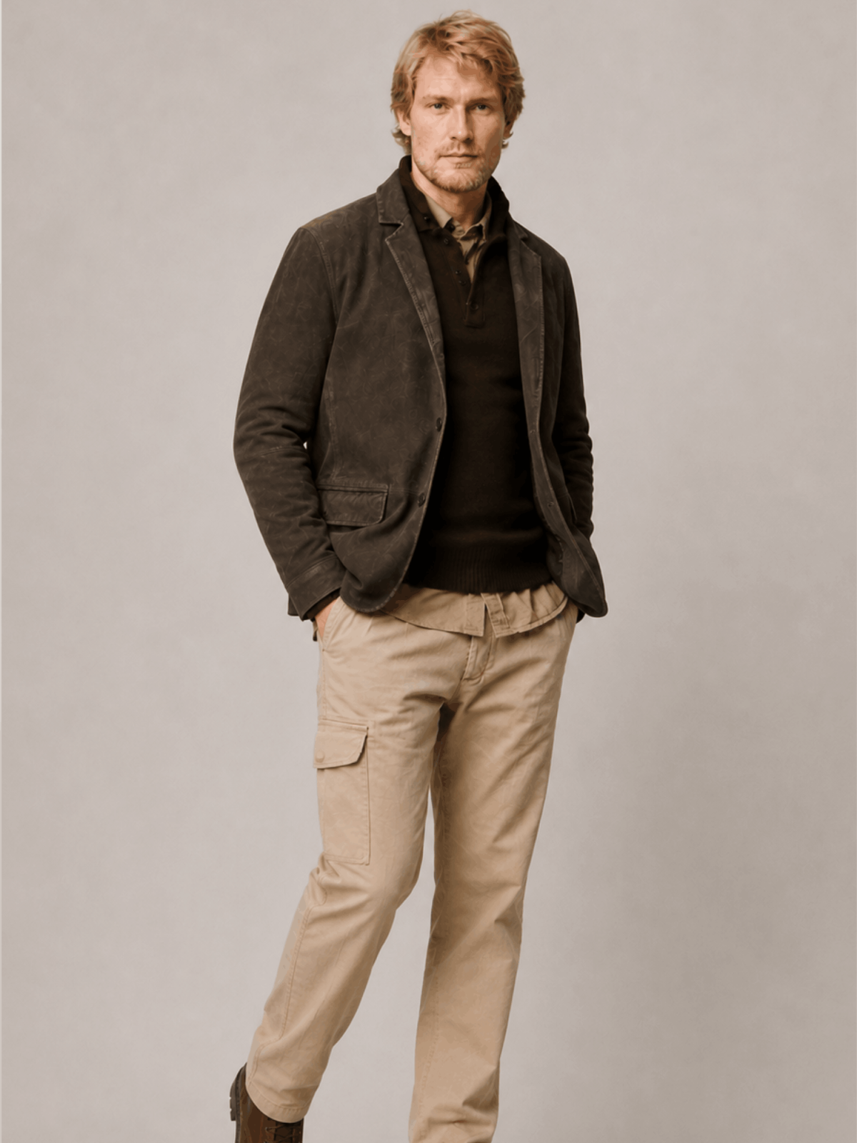 Men's Monet Waxed Suede Blazer