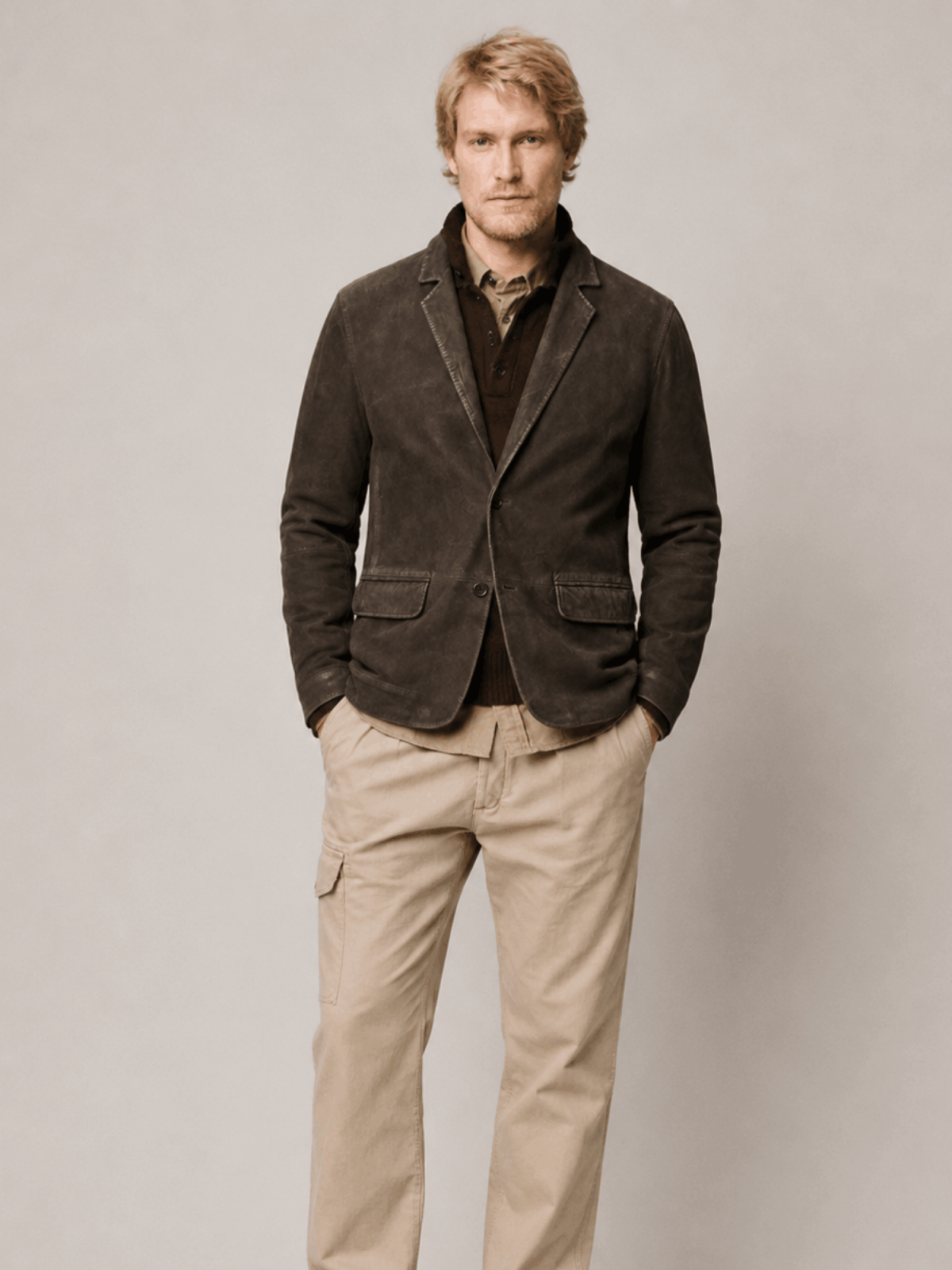 Men's Monet Waxed Suede Blazer