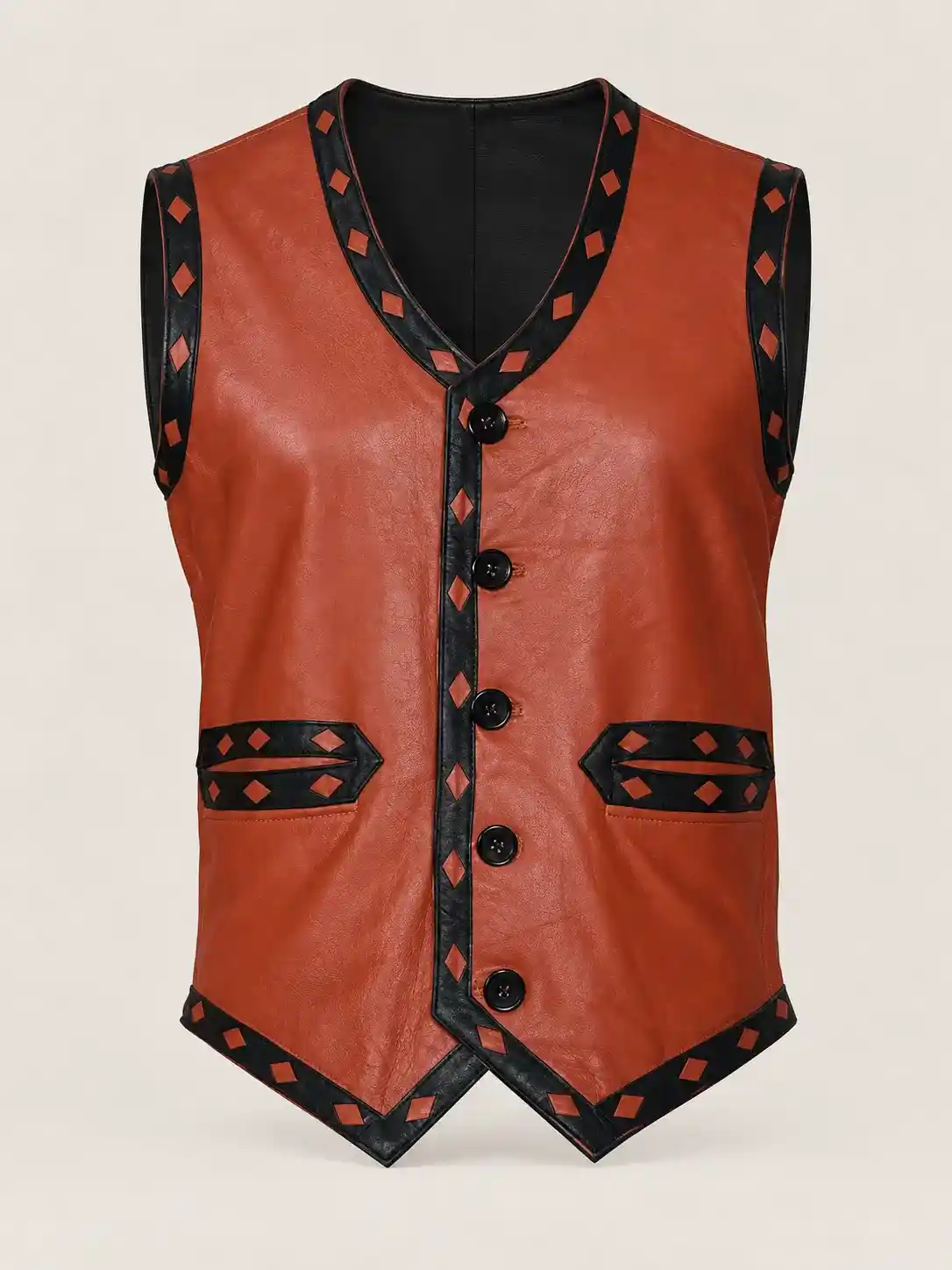 Men's Halloween The Warriors Leather Vest