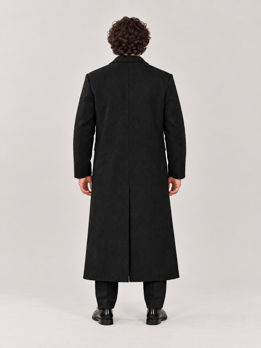 Men's Peaky Blinders Black Wool Coat