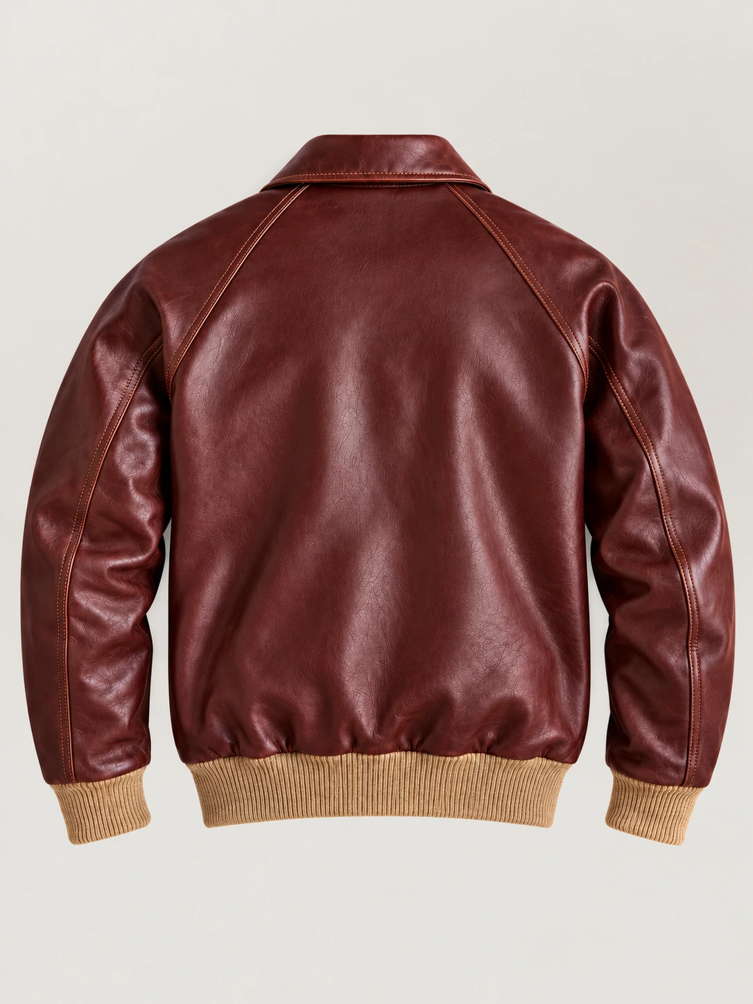 Men's Cognac Cowhide Leather Jacket