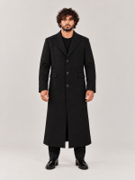Men's Peaky Blinders Black Wool Coat