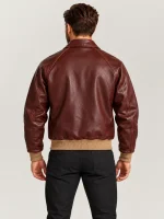 Men's Cognac Cowhide Leather Jacket