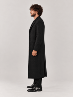 Men's Peaky Blinders Black Wool Coat
