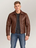 Men's Classic Americana Cowhide Bomber Jacket