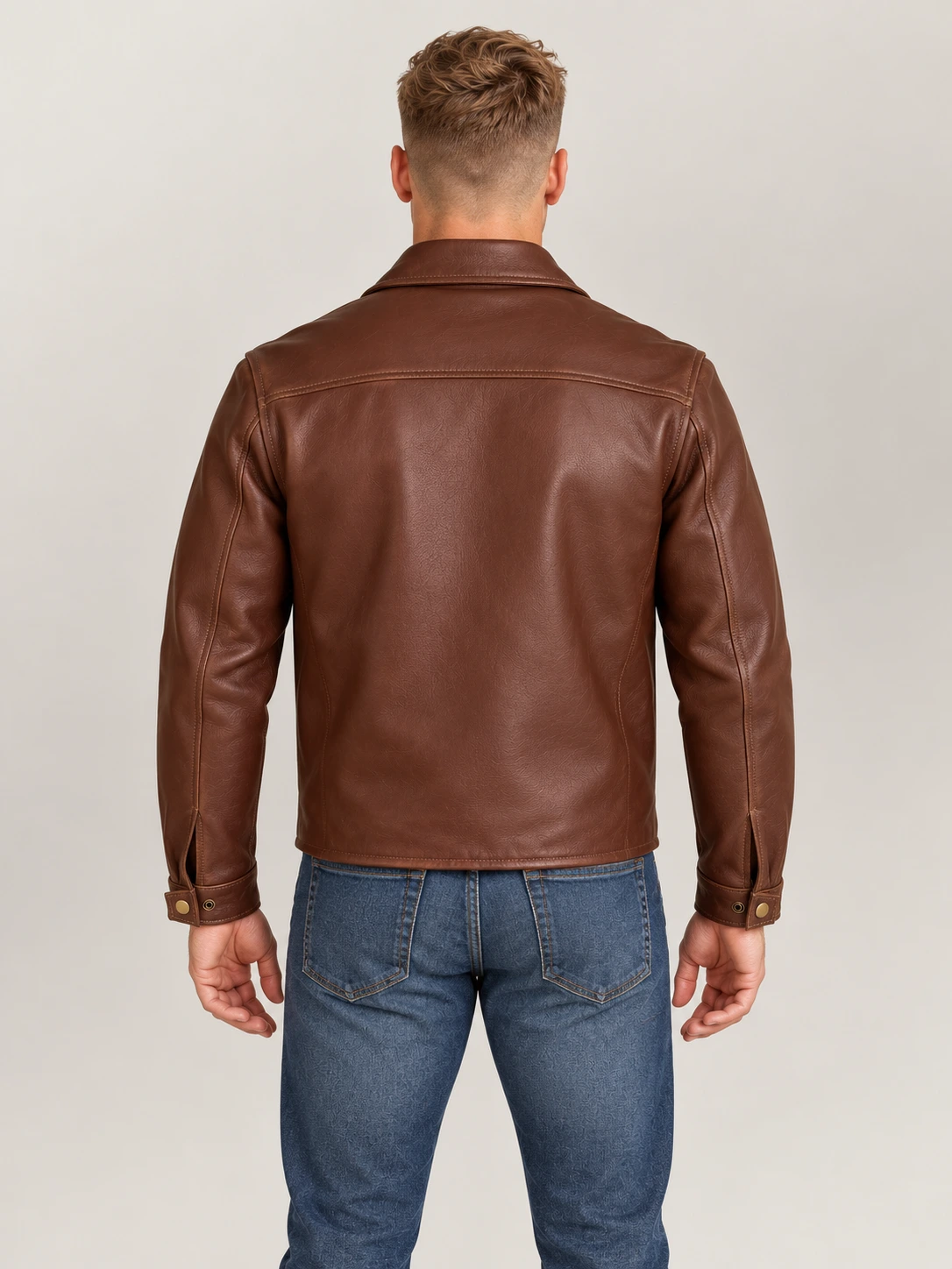 Men's Classic Americana Cowhide Bomber Jacket