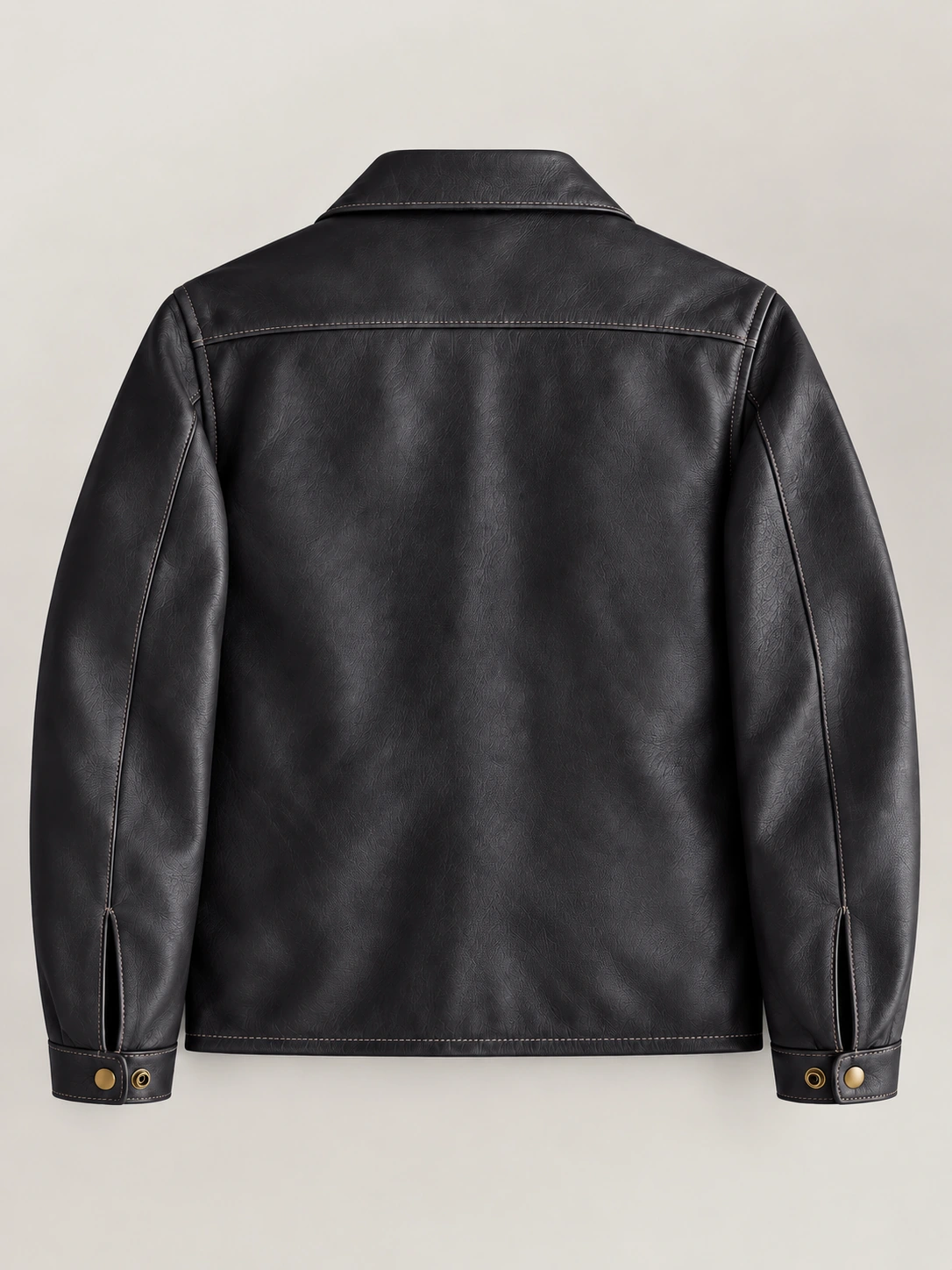 Men's Black Classic Americana Cowhide Bomber Jacket