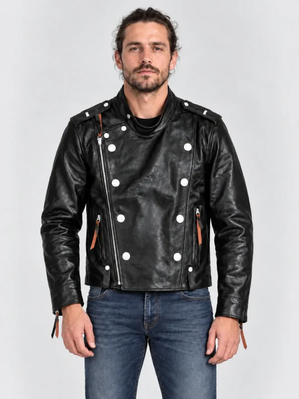 Men's J-31 Leather Motorcycle Jacket