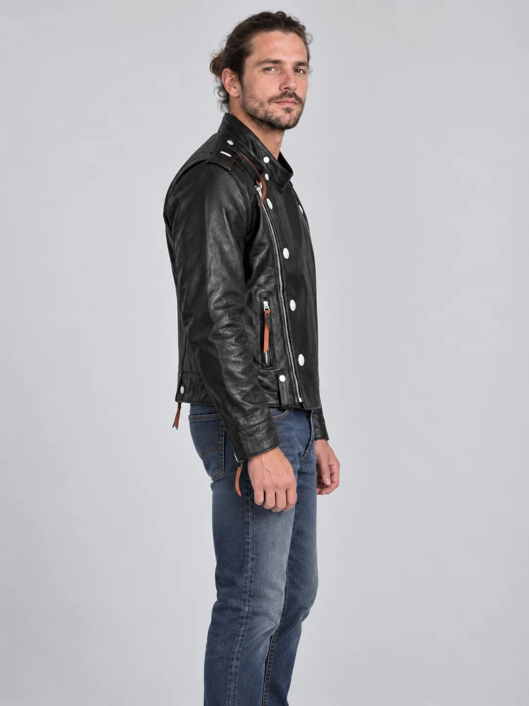 Men's J-31 Leather Motorcycle Jacket