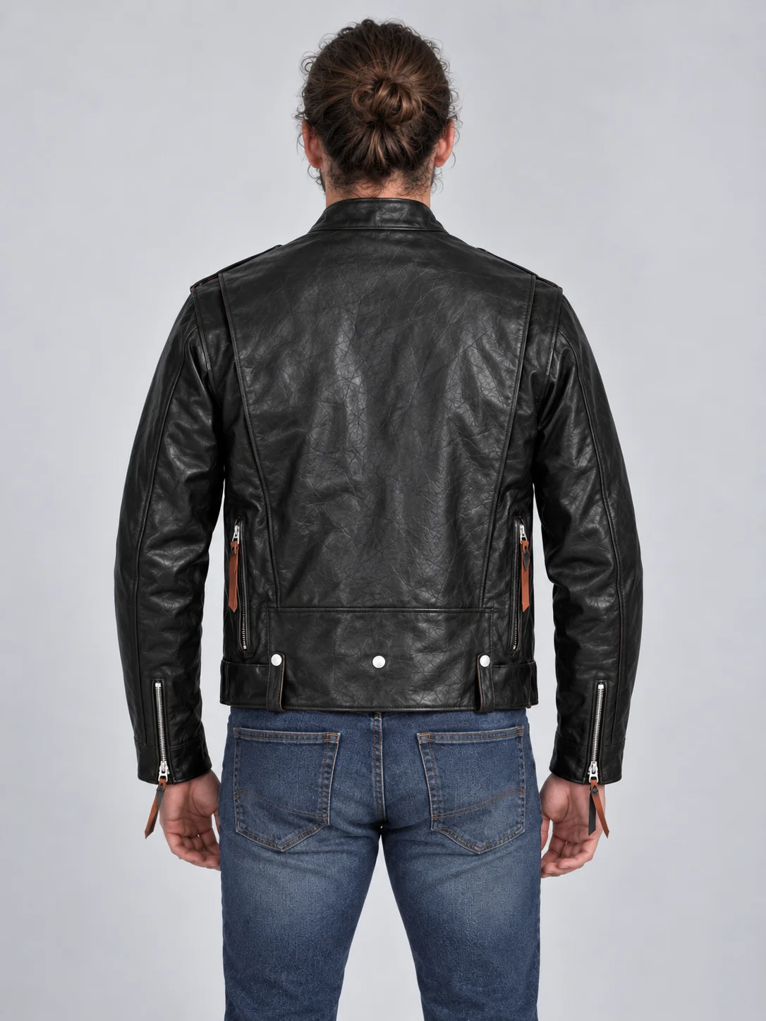Men's J-31 Leather Motorcycle Jacket