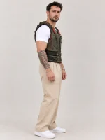 Men's Halloween Bane Leather Vest