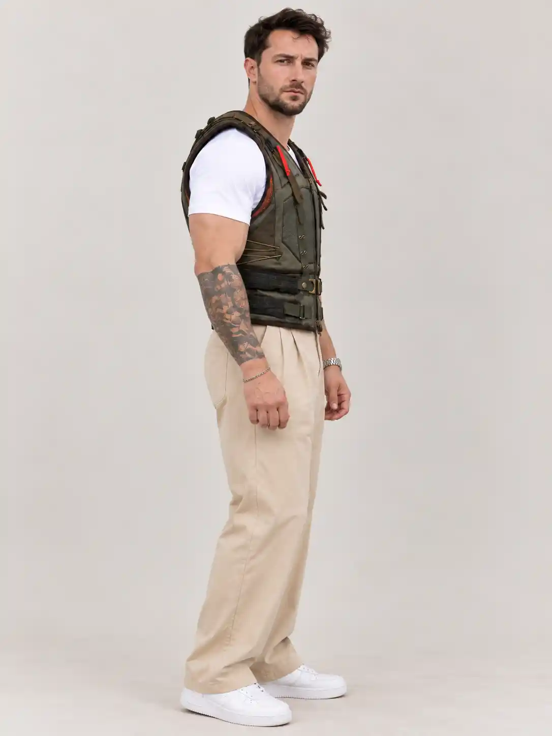 Men's Halloween Bane Leather Vest