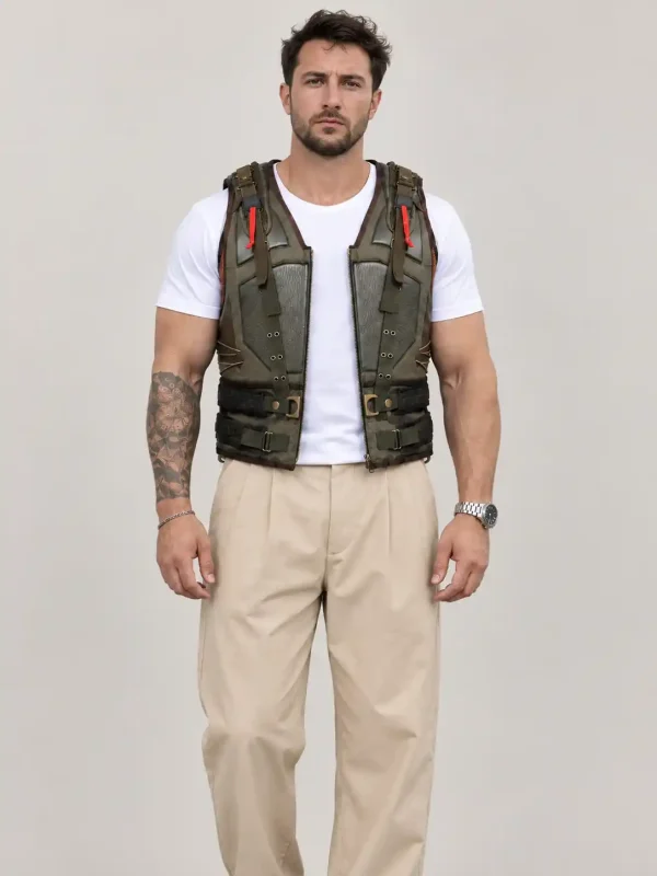 Men's Halloween Bane Leather Vest