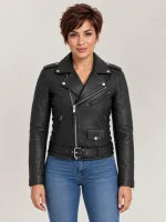 Women's Naked Classic Motorcycle Leather Jacket