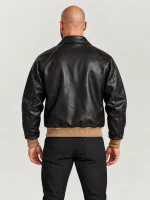 Men's Black Cowhide Leather Jacket