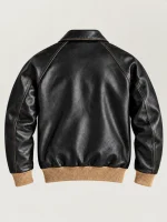 Men's Black Cowhide Leather Jacket