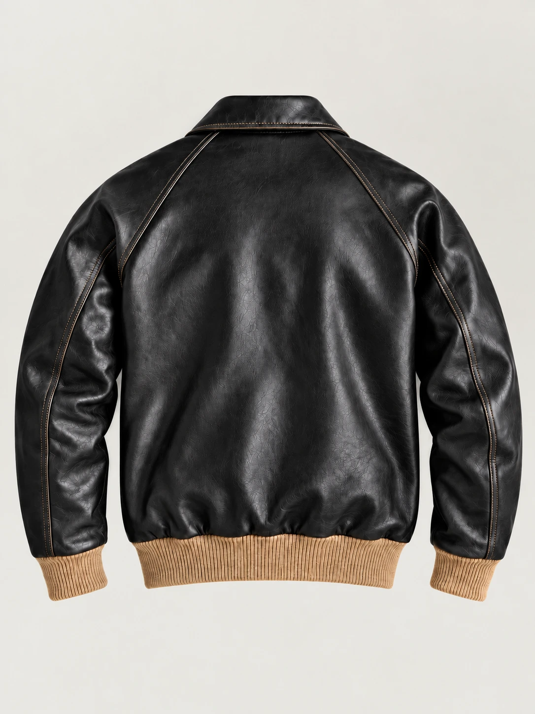 Men's Black Cowhide Leather Jacket