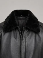 Men's Premium Leather Aviator Bomber Jacket