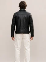 Men's Ribbles Biker Leather Jacket
