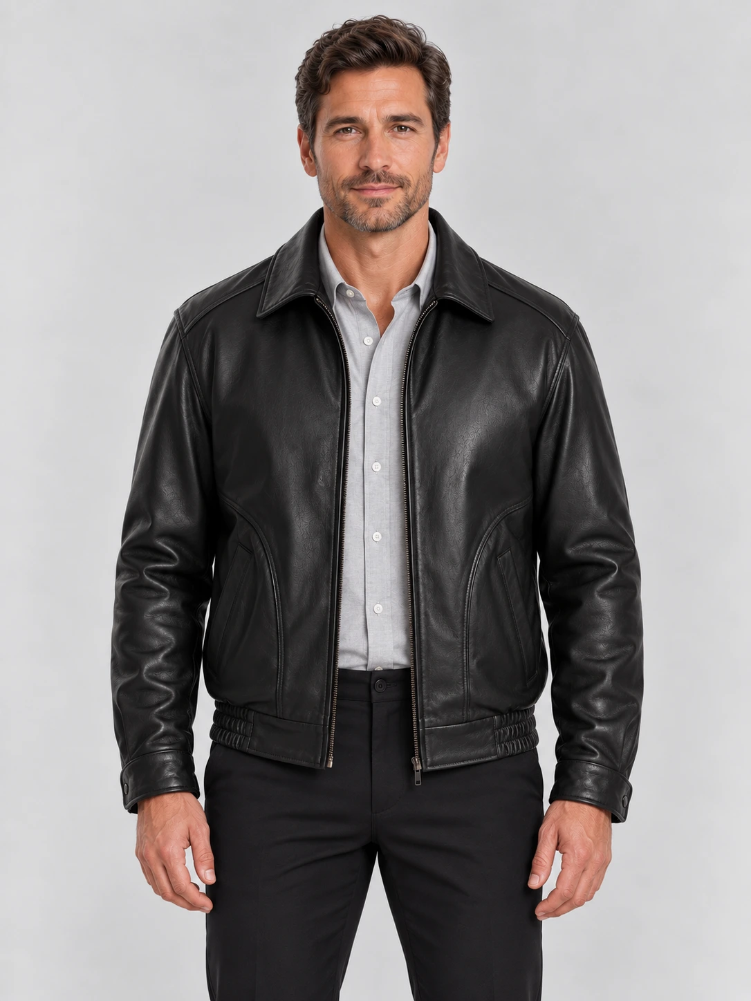Men's All American Bomber Leather Jacket