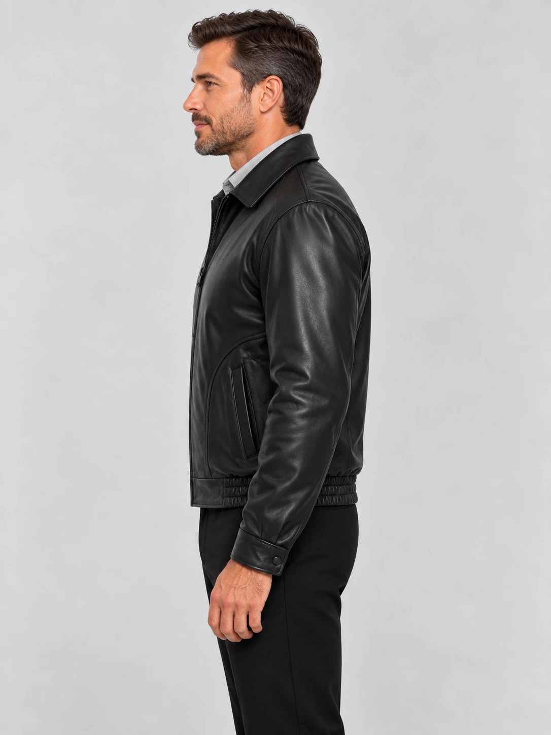 Men's All American Bomber Leather Jacket