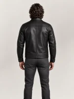 Men's Black Keanu Leather Jacket