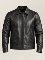 Men's Black Keanu Leather Jacket