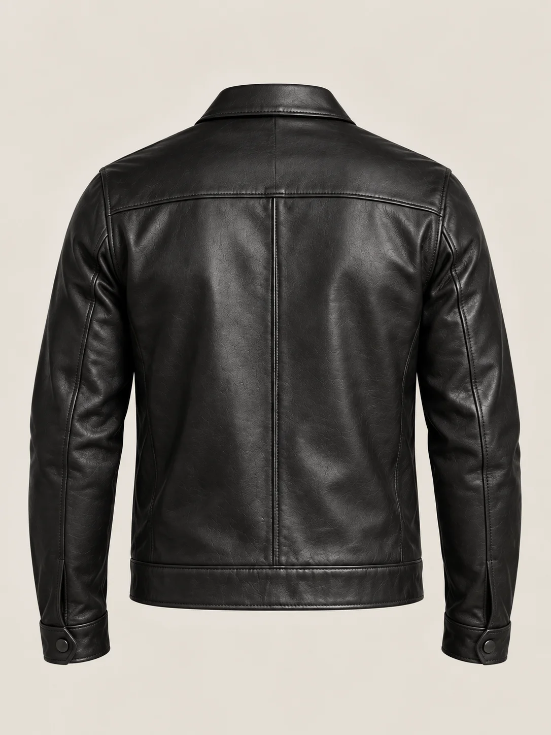 Men's Black Keanu Leather Jacket