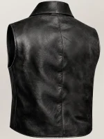 Men's Halloween Cullen Black Leather Vest